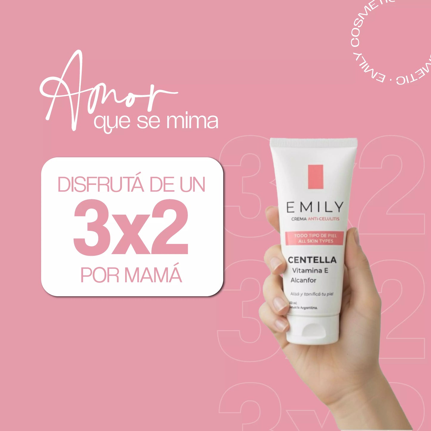 Crema para Celulitis EMILY 200ml🧴🦵 con Centella y Vitamina E