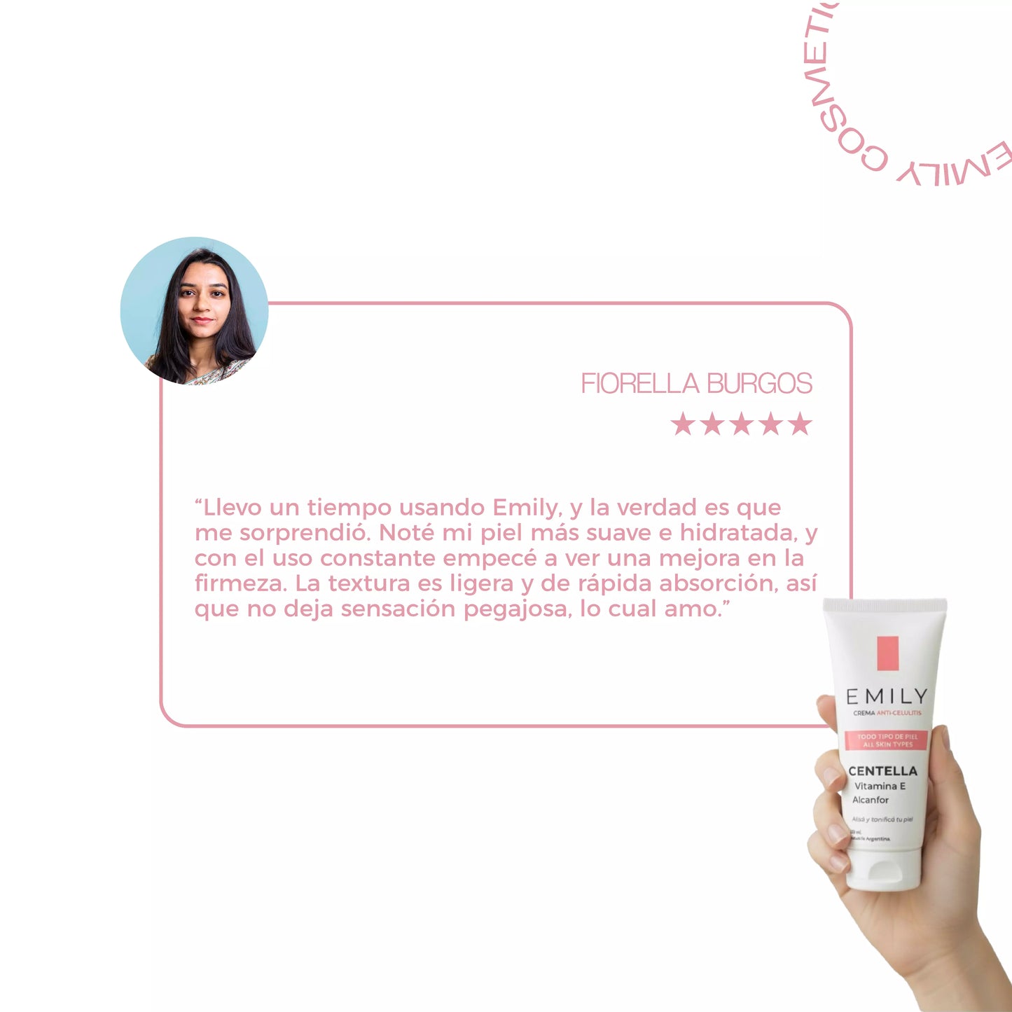 Crema para Celulitis EMILY 200ml🧴🦵 con Centella y Vitamina E