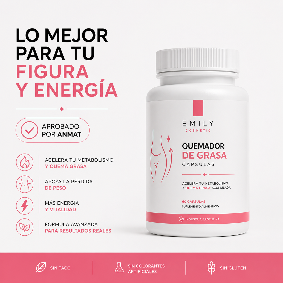 BURN® | Tratamiento Antiflacidez, AntiCelulitis, Derenaje Linfatico, Quemador de Grasa
