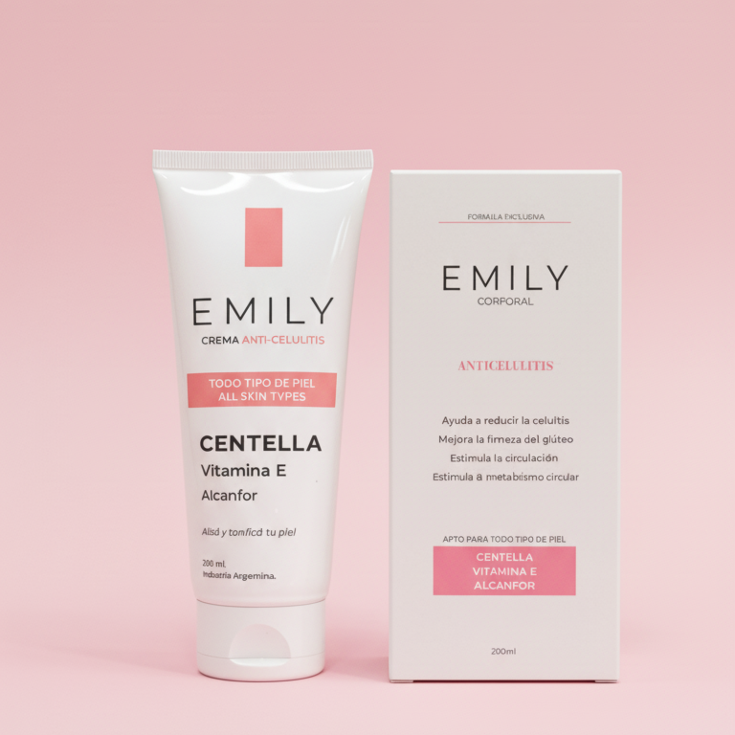 Crema para Celulitis EMILY 200ml🧴🦵 con Centella y Vitamina E