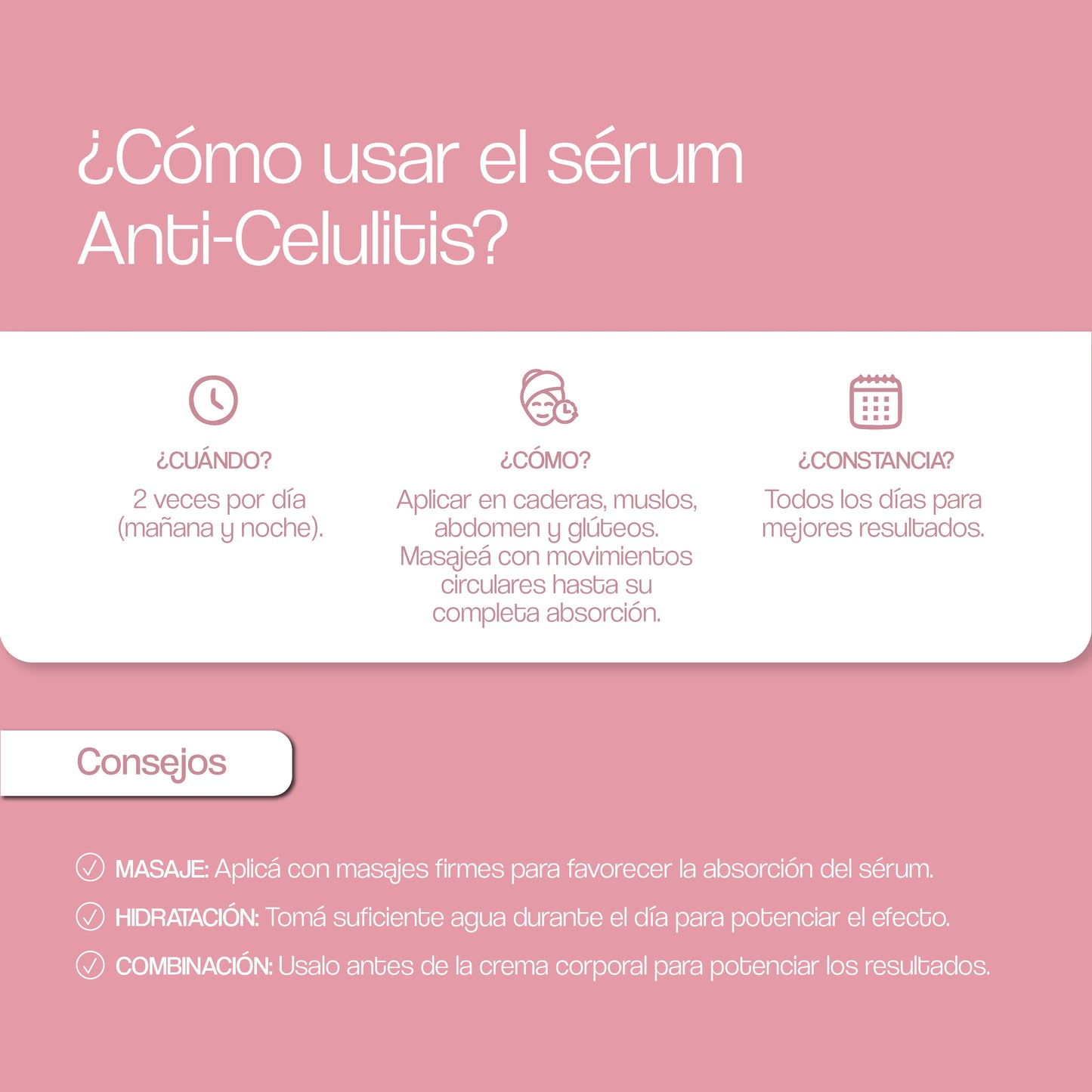 Sérum Anticelulitis con Ácido Hialurónico, Centella Asiática y Té Verde – 30 ml