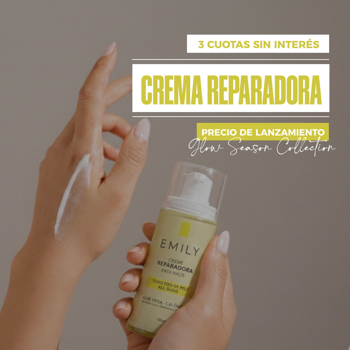 Crema Reparadora para Manos con Aloe Vera y Caléndula