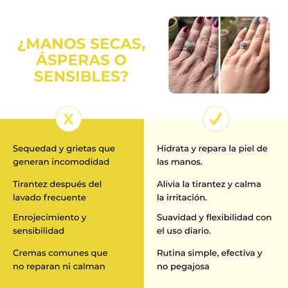 Crema Reparadora para Manos con Aloe Vera y Caléndula – 50 ml