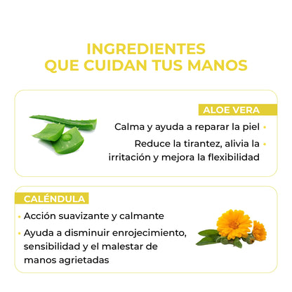 Crema Reparadora para Manos con Aloe Vera y Caléndula – 50 ml