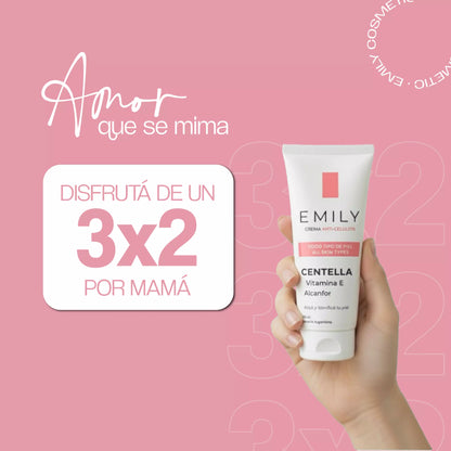 Crema para Celulitis EMILY 200ml🧴🦵 con Centella y Vitamina E