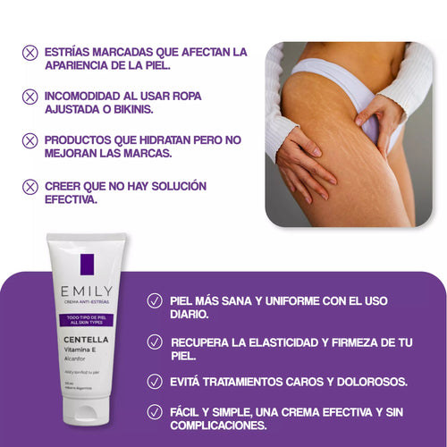 Crema para Estrías EMILY 200ml 🧴🦵