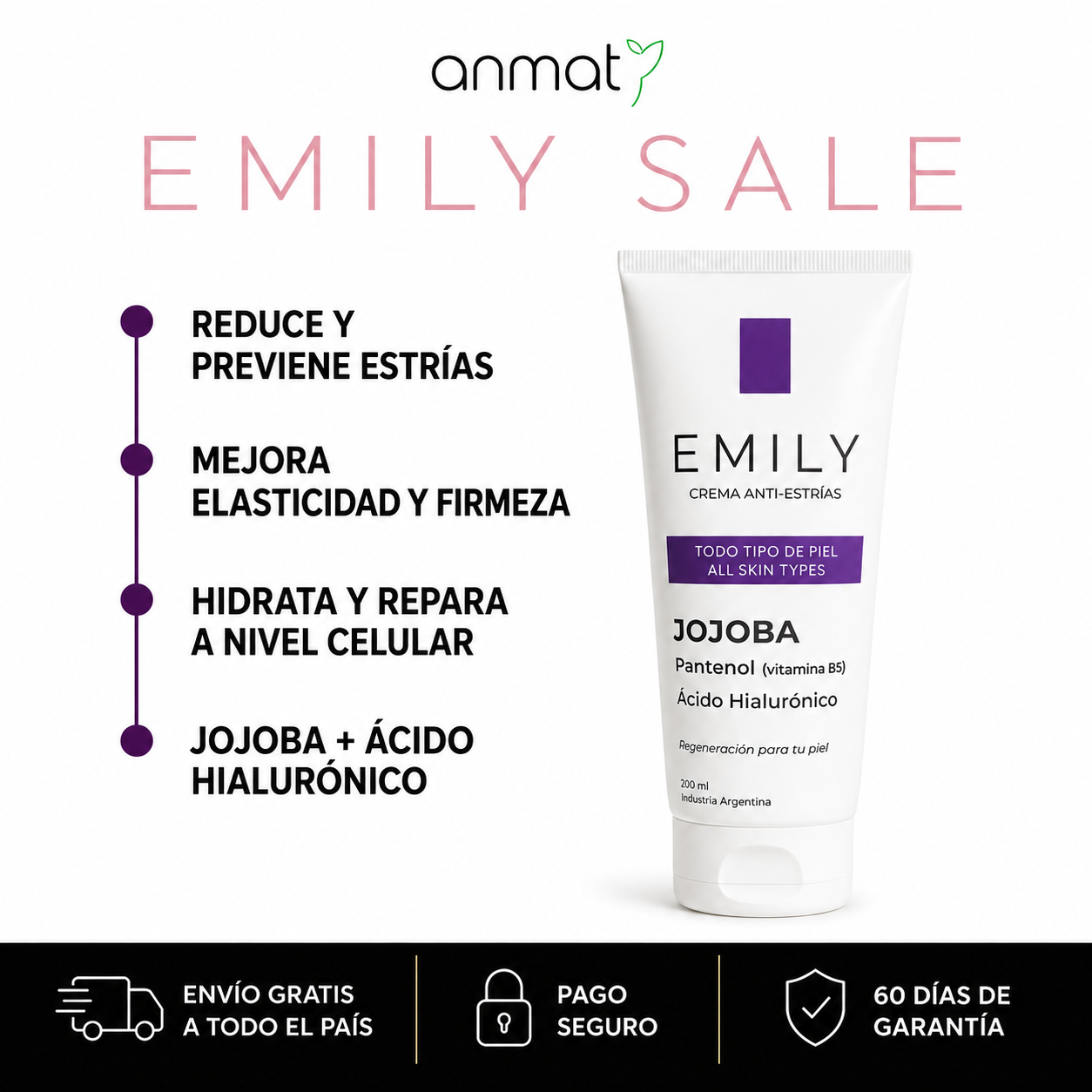 Crema para Estrías  Emily • 200ml