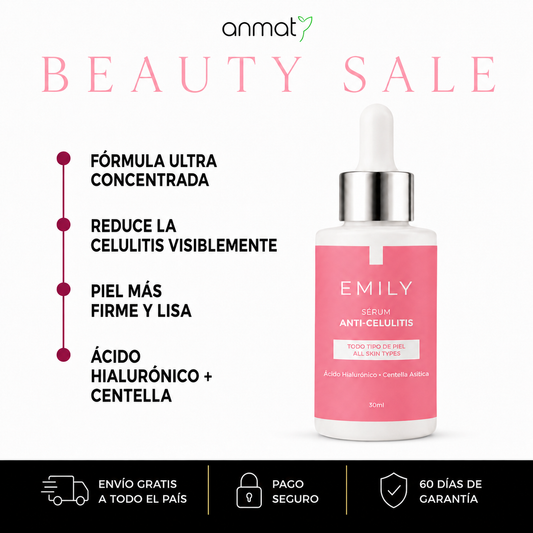 Sérum Anticelulitis con Ácido Hialurónico, Centella Asiática y Té Verde – 30 ml