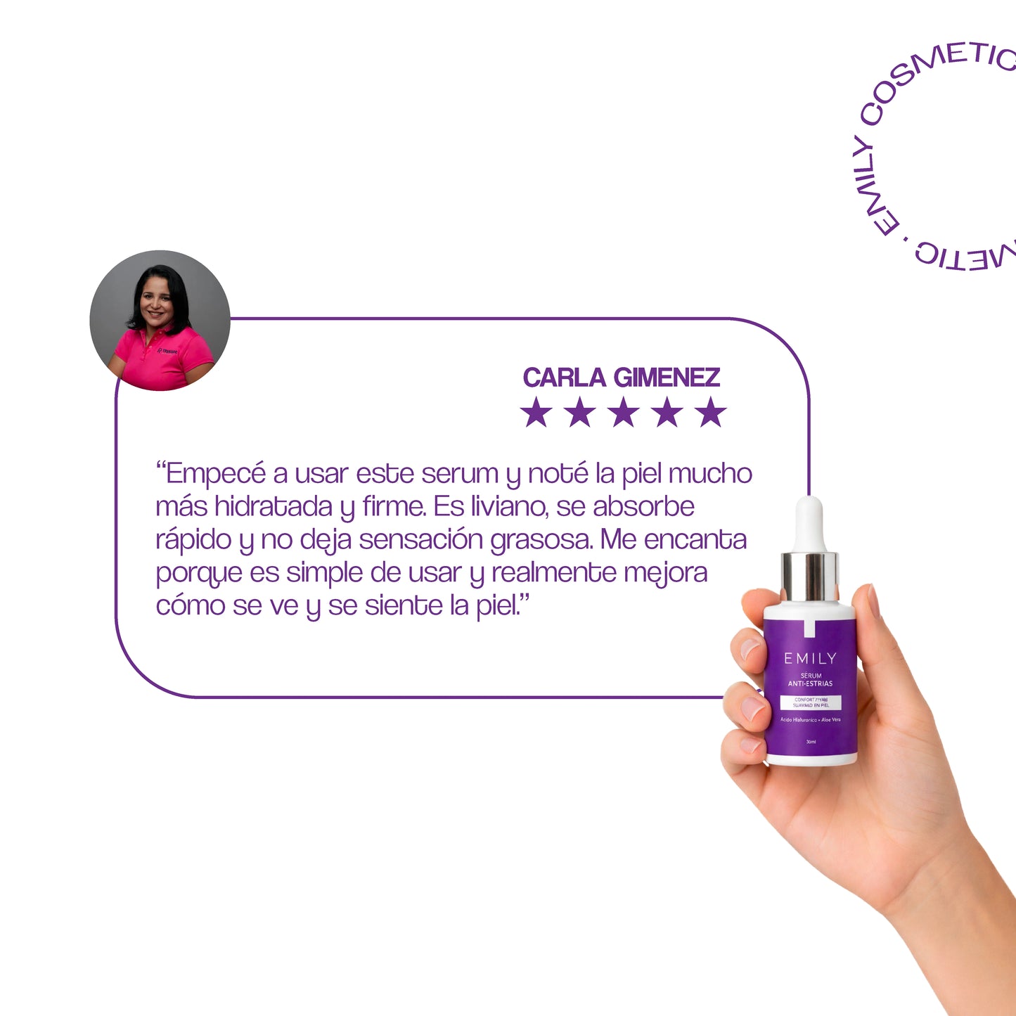 Sérum Anti-Estrías con Ácido Hialurónico, Aloe Vera y Ortiga - 30 ml