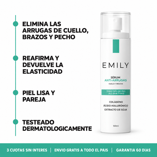 Sérum Antiarrugas para Cuello y Brazos – Colágeno + Ácido Hialurónico