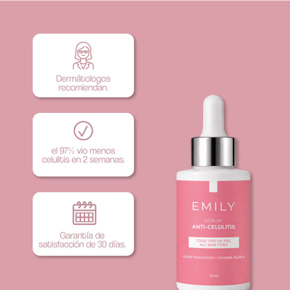 Sérum Anticelulitis con Ácido Hialurónico, Centella Asiática y Té Verde – 30 ml