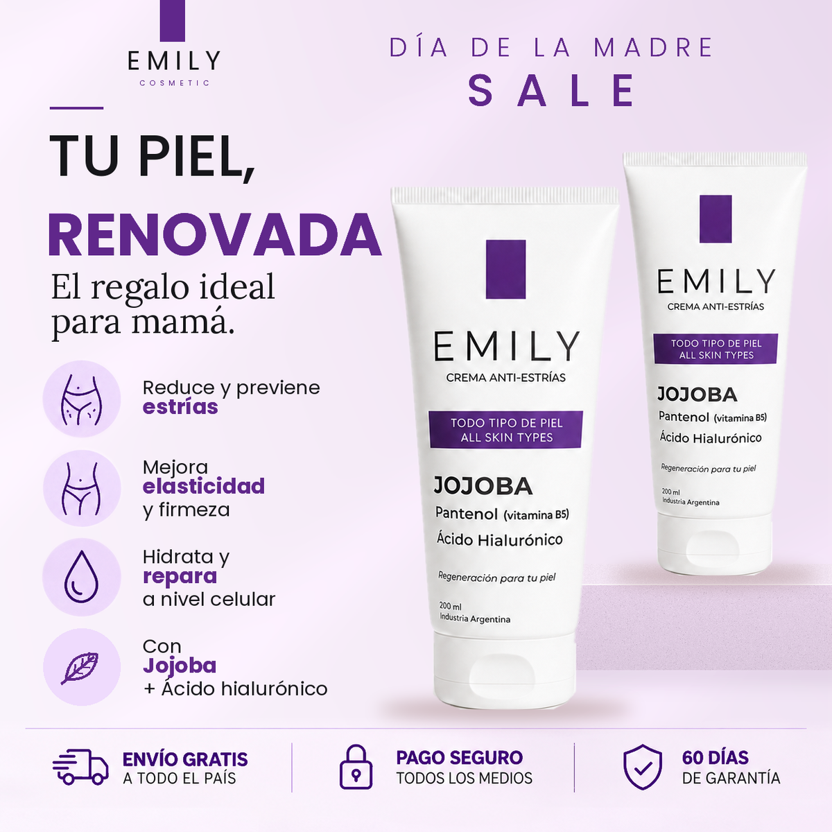 Crema para Estrías  Emily • 200ml