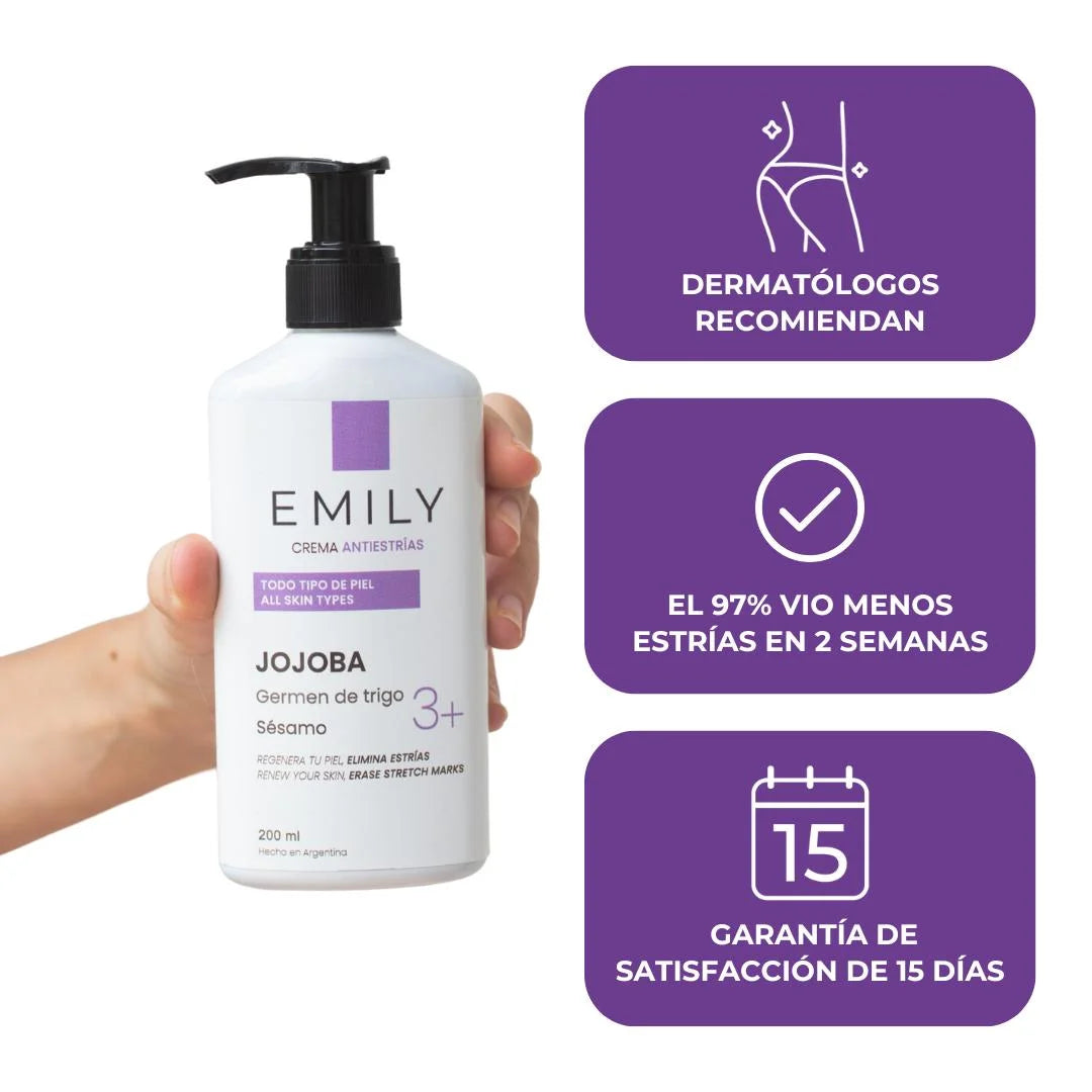 Crema Antiestrías Emily Recomendada Por Dermatólogos