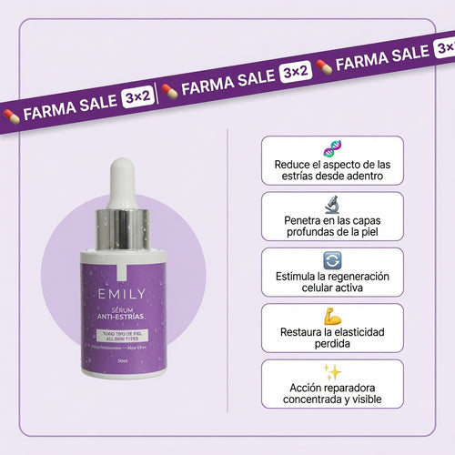 Sérum Anti-Estrías con Ácido Hialurónico, Aloe Vera y Ortiga - 30ml