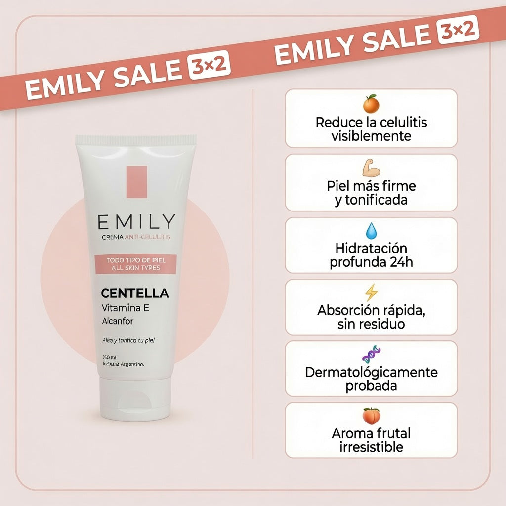 Crema para Celulitis  Emily • 200ml