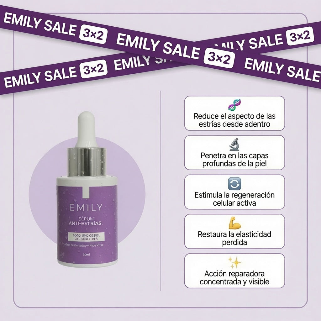 Sérum Anti-Estrías con Ácido Hialurónico, Aloe Vera y Ortiga - 30ml